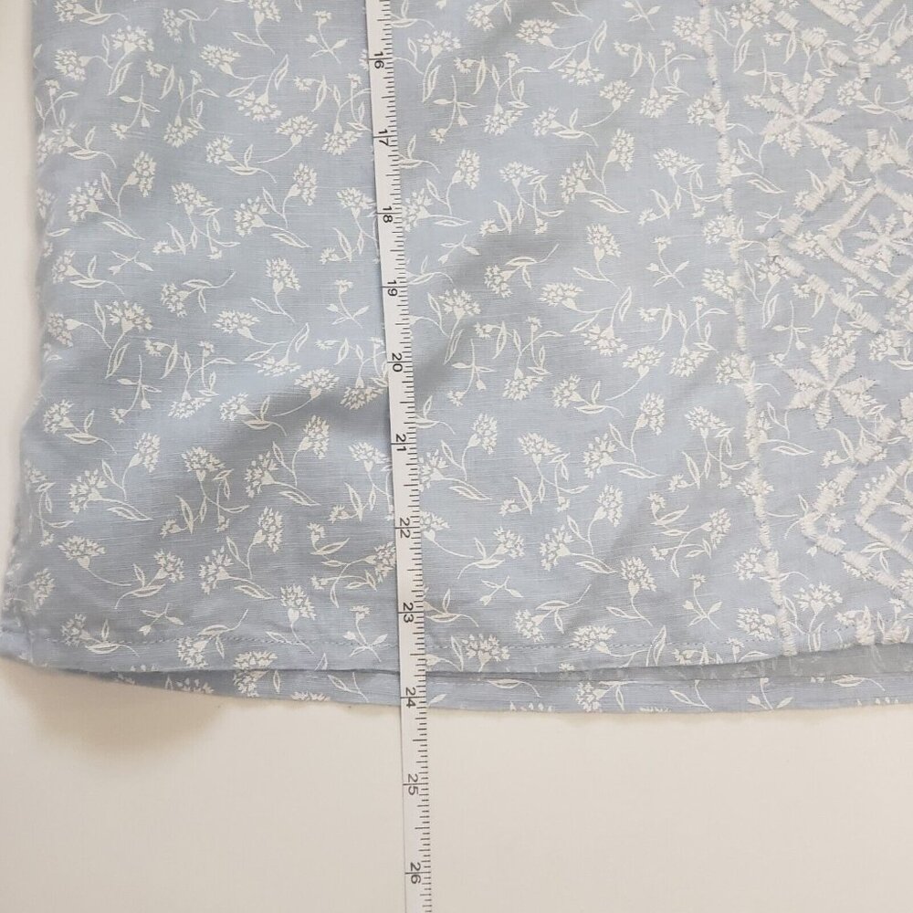 JOIE Peasant Blouse Women's Size Small Embroidered Blue Boho Cottage Core Fairy - Picture 6 of 16